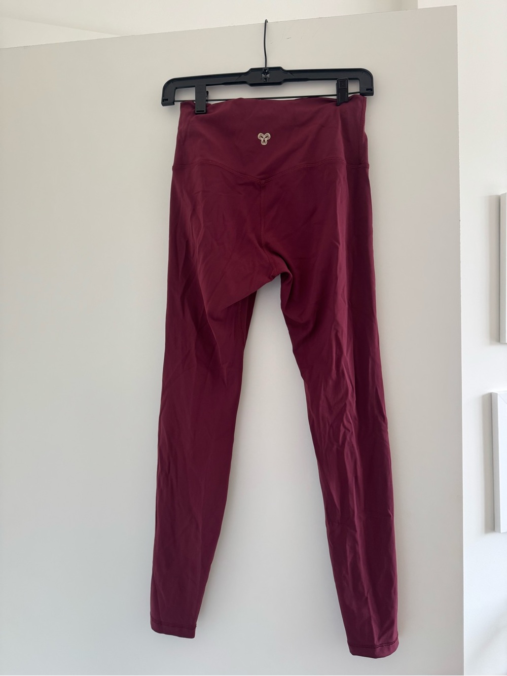 Burgundy High-Waist Leggings